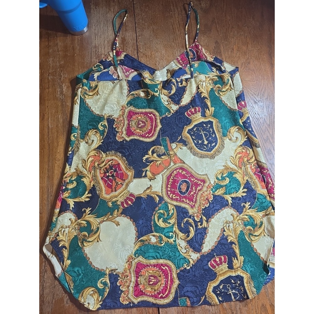 Vintage Romance Du Jour Satin Chemise Slip Dress Size XLarge USA Nightie
